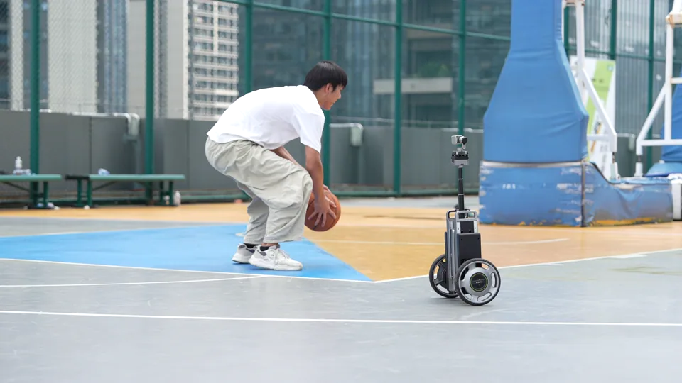 CineyBot tracking a basketball player