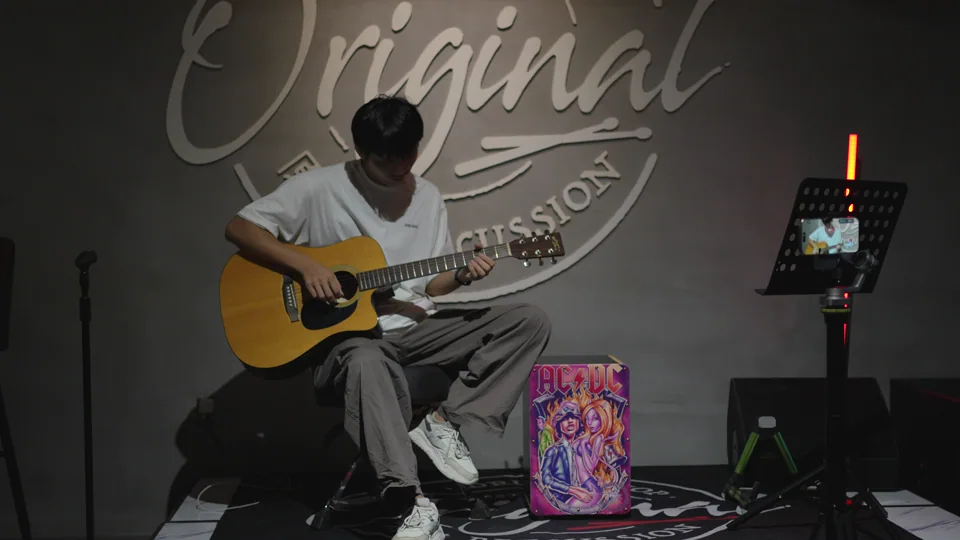 Tribot recording a live music performance